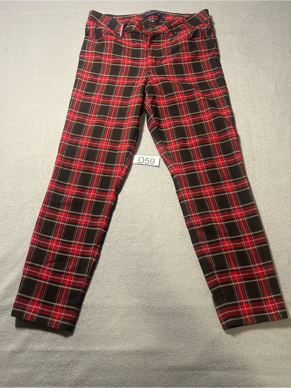 Tommy Hilfiger Red & Black Plaid women’s Pants